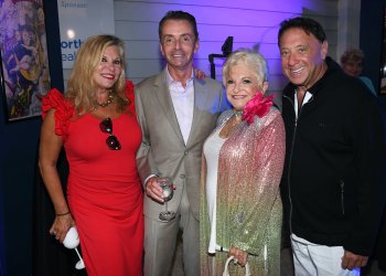 Adriana Wekantash Smith, Frederico Azevedo, Victoria Schneps, Liam Kromstroh at Bay Street Theater Gala