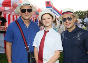 Carl, Kaylie and David Schottemhamel at Fireworks Picnic