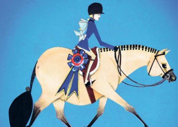 August 23, 2024 Dan's Papers cover art (detail) by Mark Badgley for the Hampton Classic Horse Show