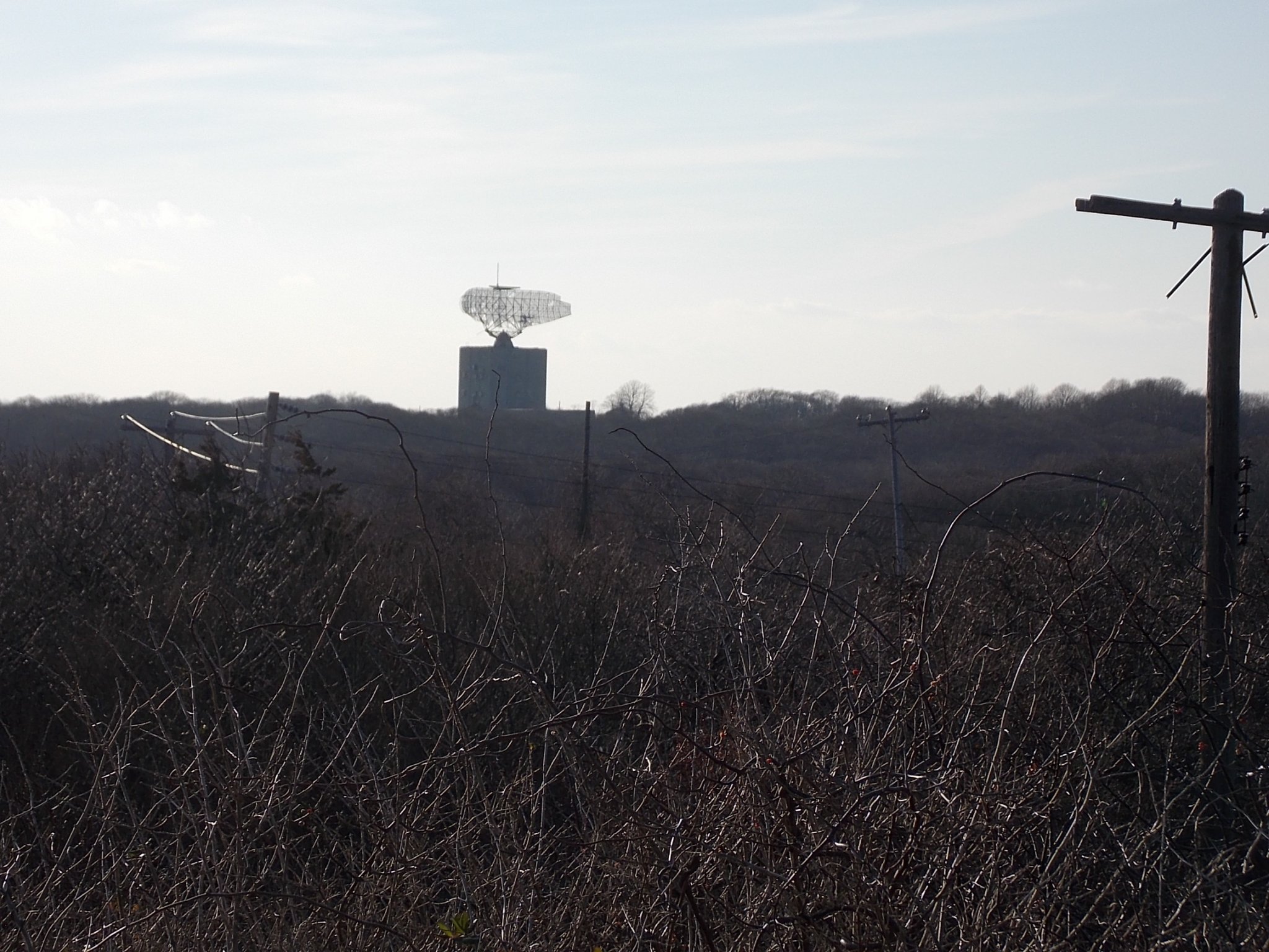 A haunting view of the SAGE radar tower at Camp Hero in Montauk