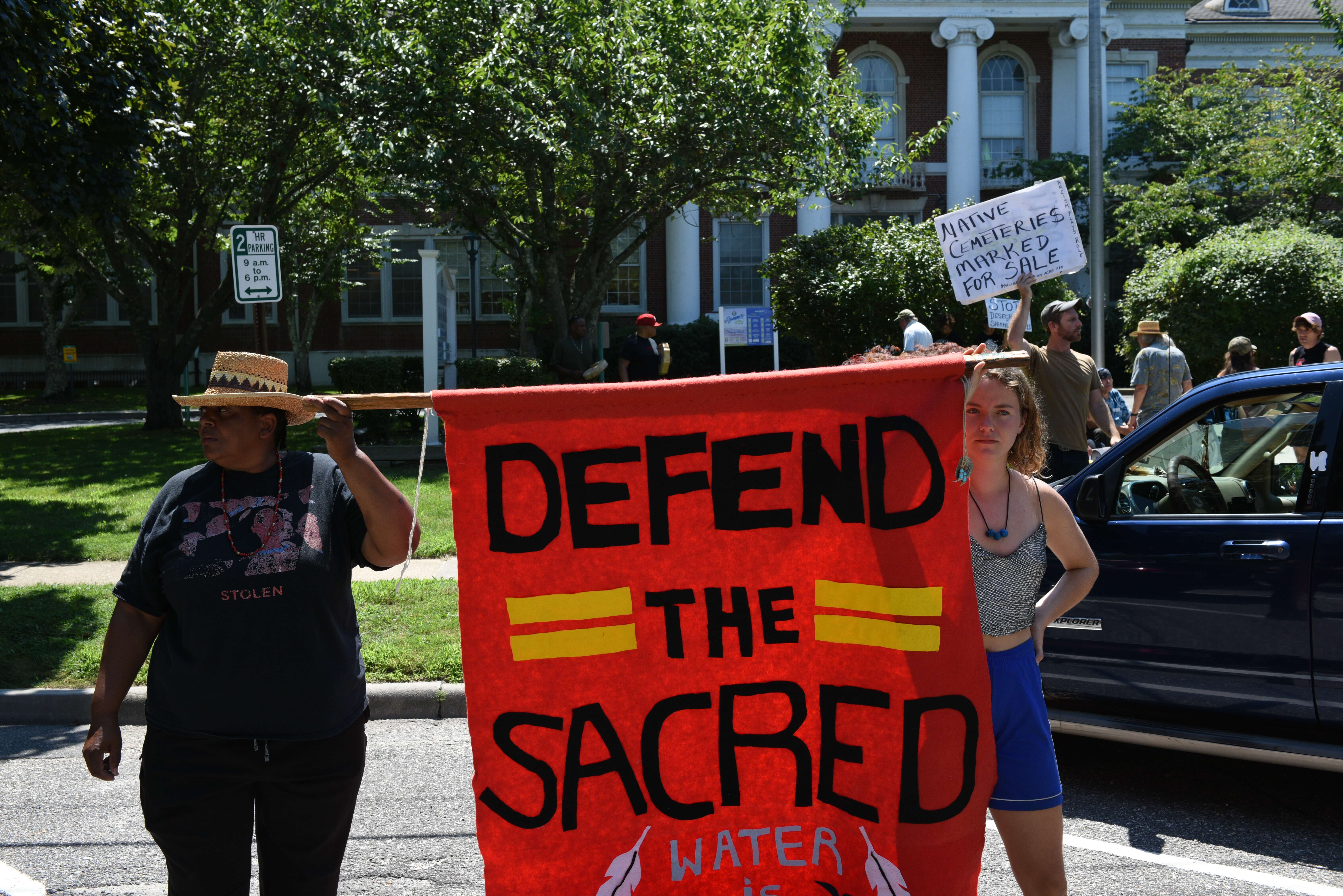 Shinnecocks protest on August 5, 2024