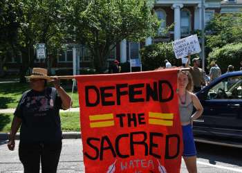 Shinnecocks protest on August 5, 2024