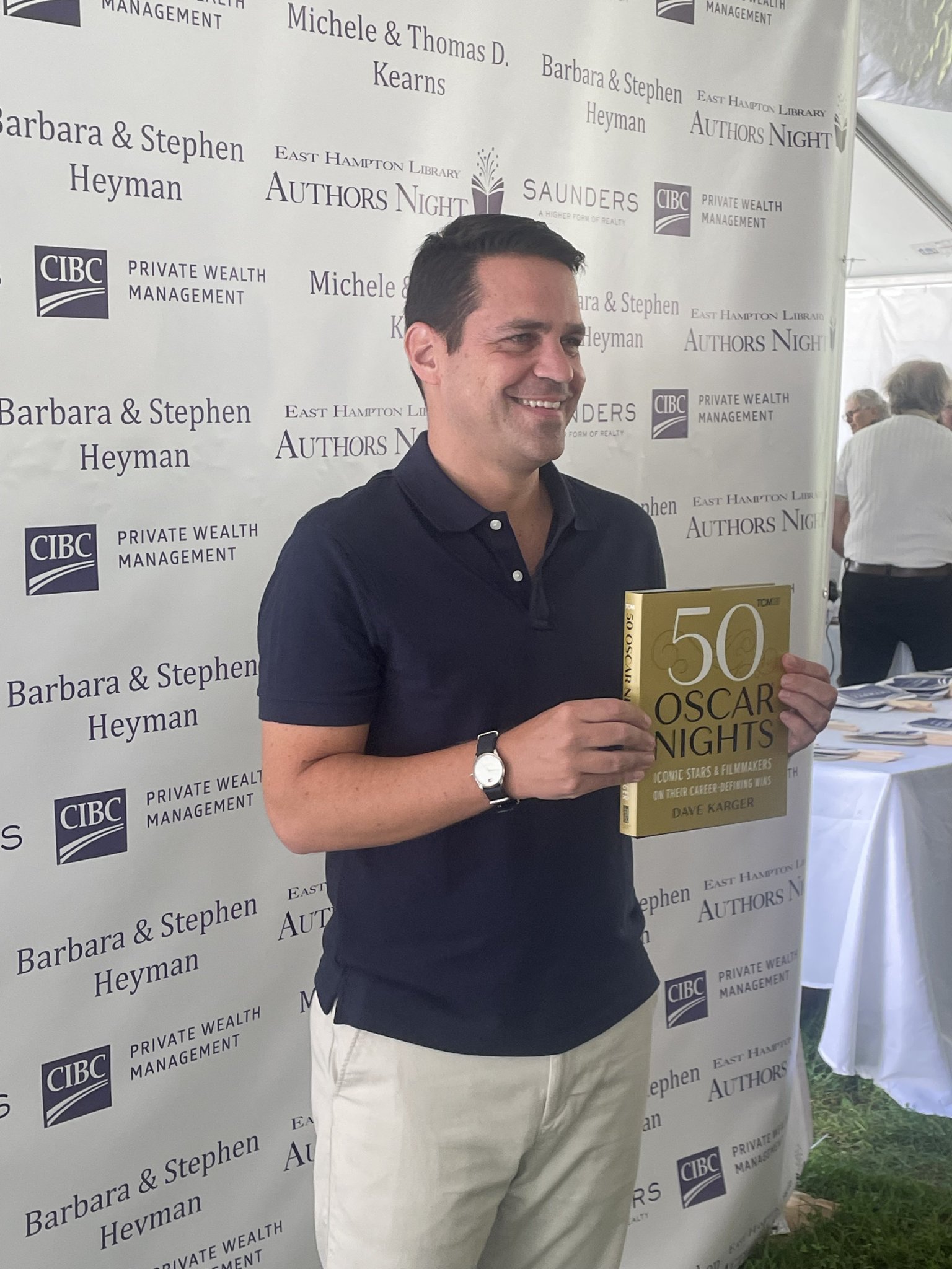 Dave Karger with "50 Oscar Nights" at Authors Night 2024