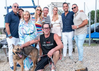 NDLB Founder Jeff Beri with Mark and Candy Udell, Scott and Jessica Udell, Randi and Scott Alper, Samantha and Bobby Talas at Hope on the Harbor Fundraiser