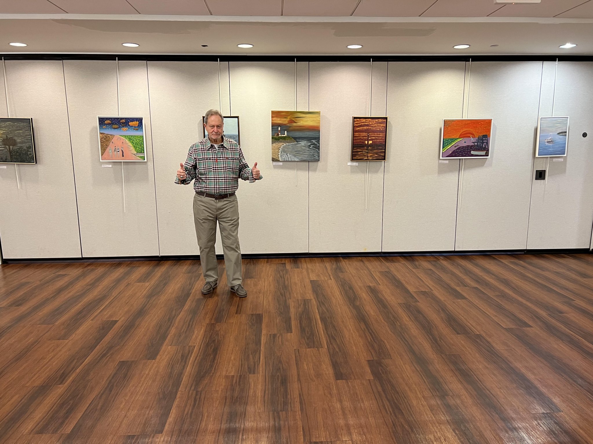 John Melillo shows off his work at Southampton Cultural Center