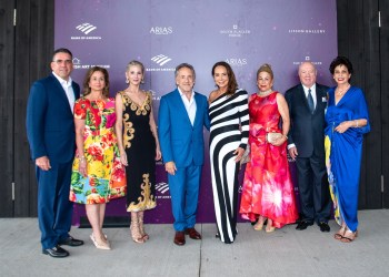 Louis Boegart, Nicole Morales, Maria Toro, Allan and Yanina Spivack, Maggie Rodriguez, Stanley and Conchita Meek at Midsummer Gala Dinner