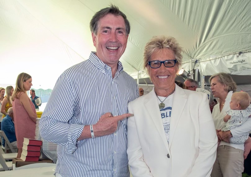 Bill McCuddy and Diana Nyad at Authors Night 2024