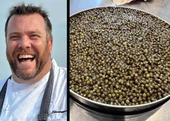 Chef Christopher Watts and Passmore Caviar