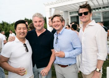 Peter Khang, Tony Machado, Craig Kahler, Park Strieter at School's Out Fundraiser