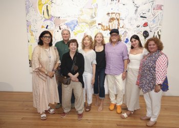 Rima Mardoyan, Ned Smyth, Phyllis Tuchman, April Gornik, Lucy Winton, Bryan Hunt, Arin Rosen, Christina Mossaides Strassfield at the Southampton Arts Center