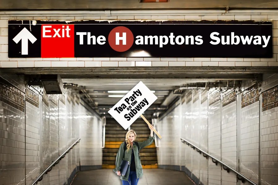 The Tea Party protested on the Hamptons Subway this week