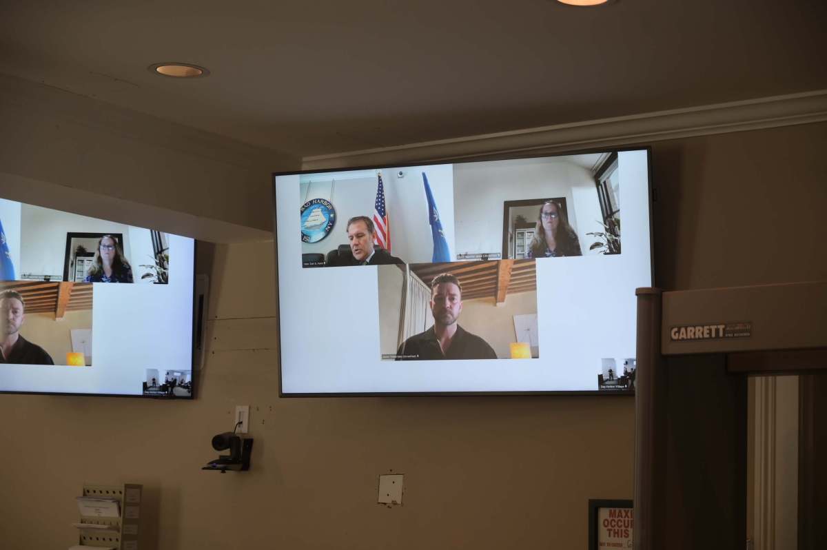 Justin Timberlake appears by video during his August 2 arraignment in Sag Harbor court