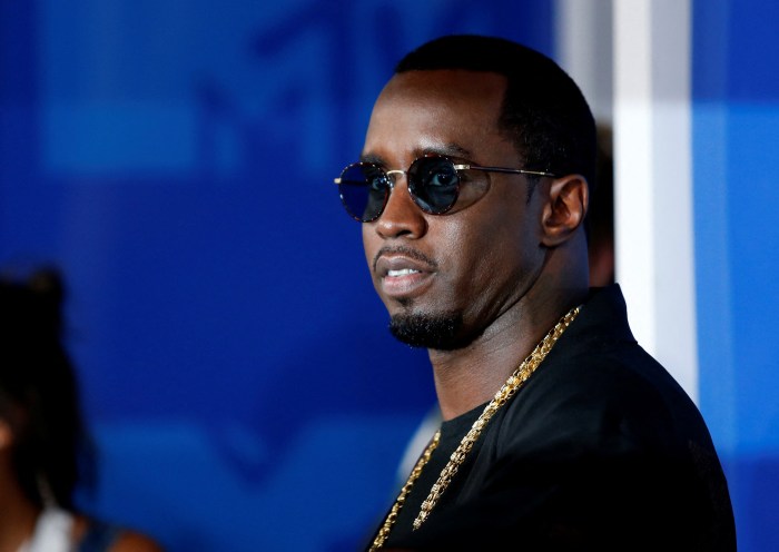 Rapper Sean Diddy Combs arrives at the 2016 MTV Video Music Awards in New York