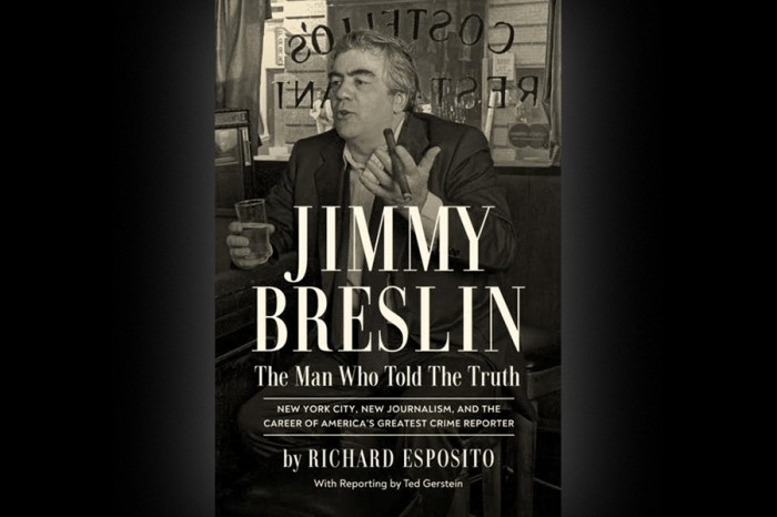 Richard Esposito has released a book on legendary New York Daily News columnist Jimmy Breslin.