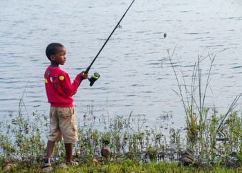 Teach your kids to fish with a rod and reel!