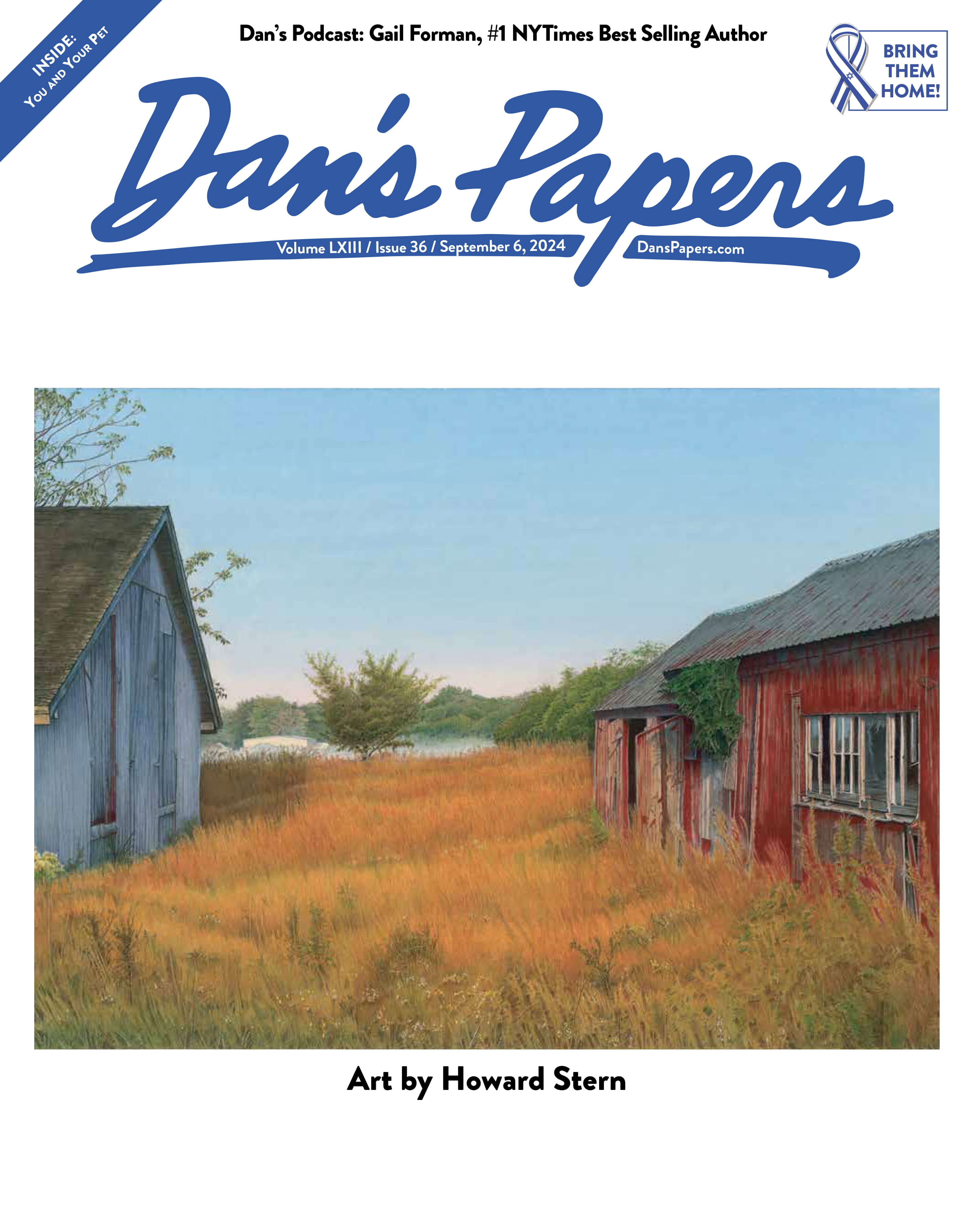 September 6, 2024 Dan's Papers cover art by Howard Stern