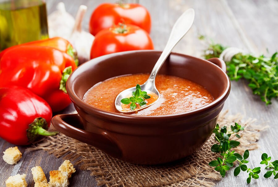 Learn to make Gazpacho from the garden