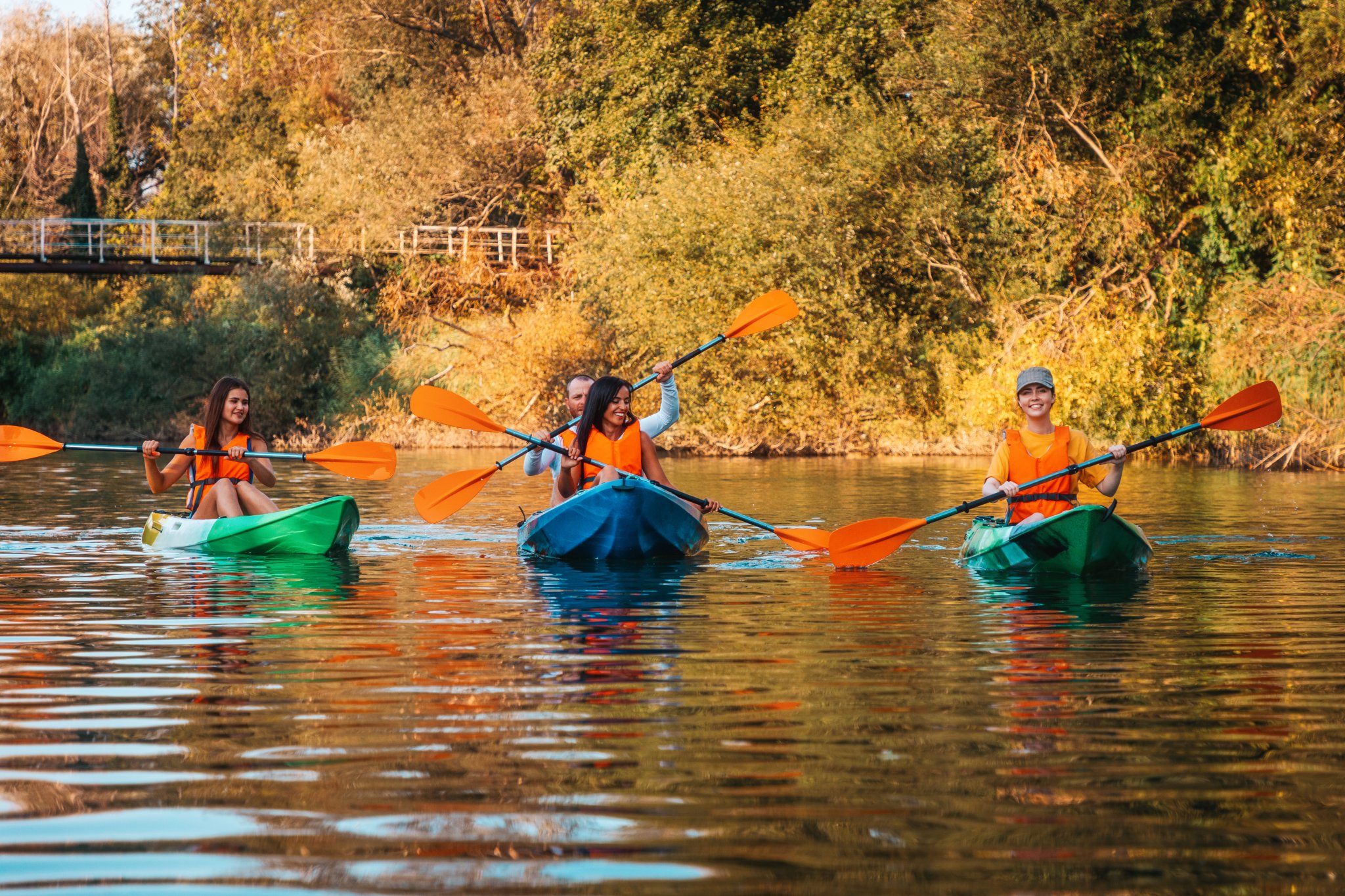 Kayak through fall foliage in Quogue on Sept. 24.