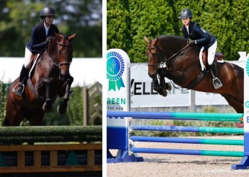 Annabelle Emerson-Molinoff competes in the Hampton Classic