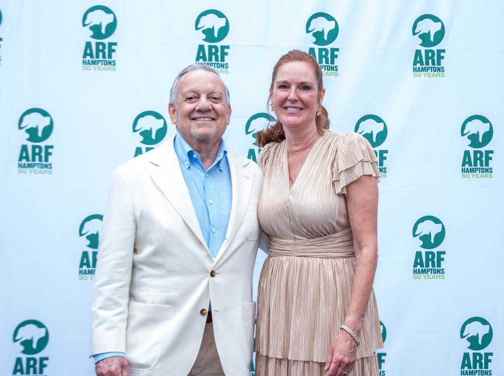 Michael Franzino (Board Chair) and Kim Nichols (Exec. Dir.) at Bow Wow Meow Ball