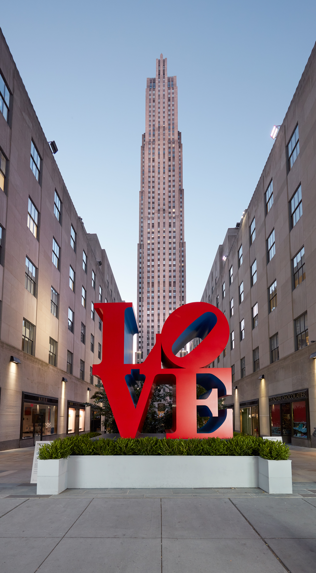 Robert Indiana's famous "LOVE" sculpture