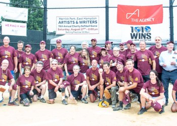 The Artists at Artists and Writers Softball Game