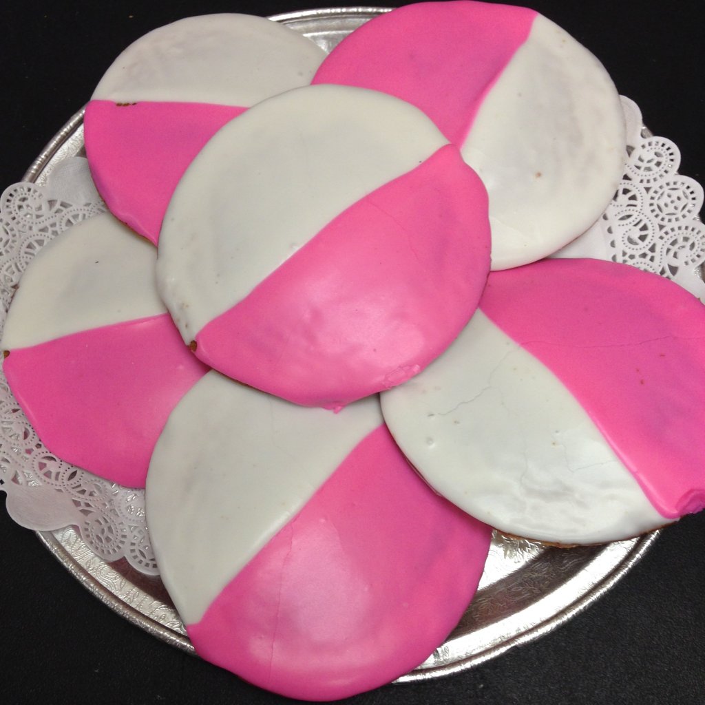 Doris Italian Market & Bakery Pink & White Cookies for Breast Cancer Awareness Month