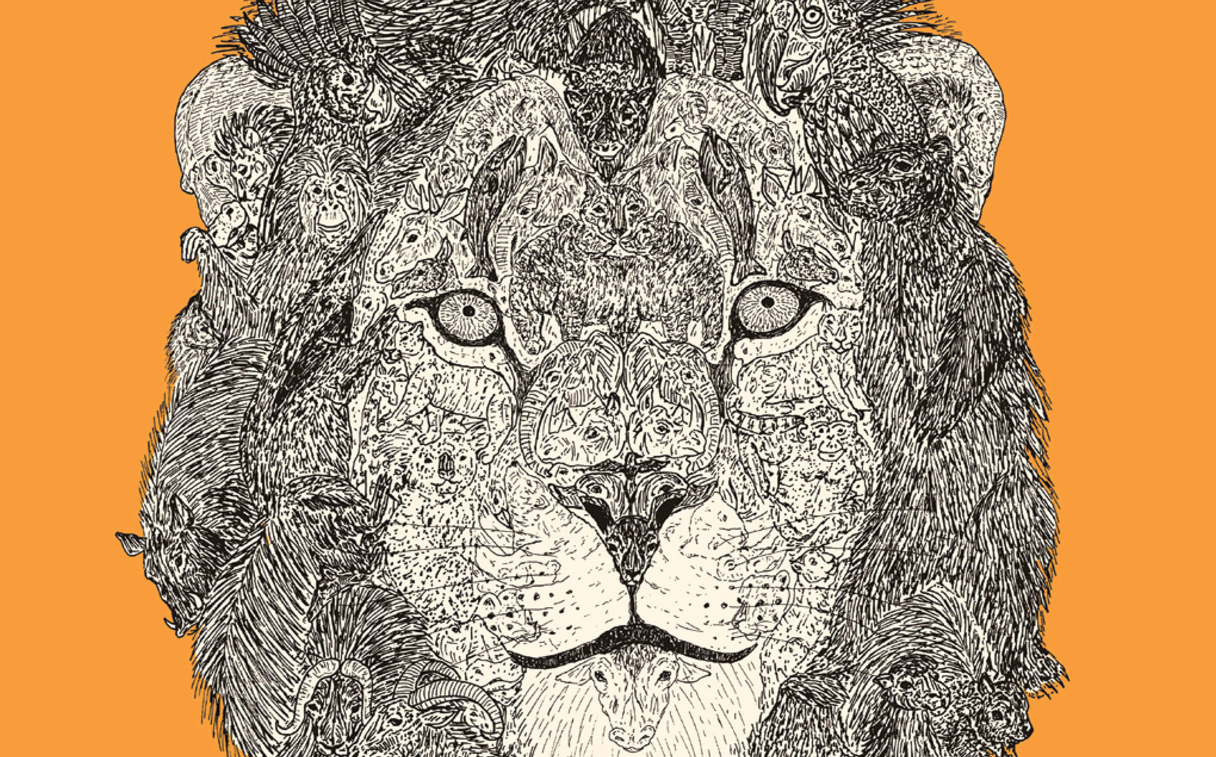 October 4, 2024 Dan's Papers cover art, "Lion Eyes" (detail) by Chaz Letzkus