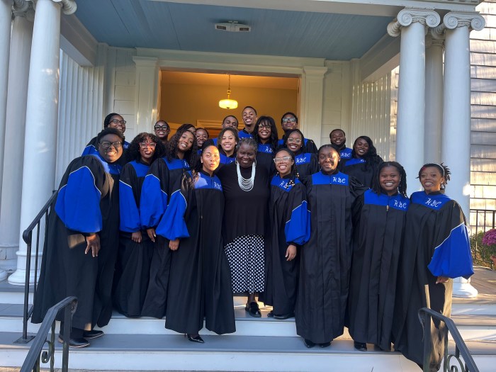 Howard University Gospel Choir with ED Bonnie Michel Cannon at Howard University Gospel Performance