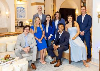 Nikolas Bussey, Chelsea Ross, Robert Walters, Samantha Meltzer, Kara Fuller, Rahul Sudhakar, Erin Moye, Brian Ramsey at Habitat Young Professionals Celebration