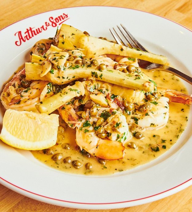 Arthur & Sons shrimp piccata