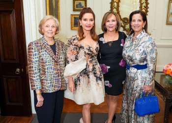 Carol Large, Jean Shafiroff, Joan MacNaughton, Joann K. Adams at Old Westbury Gardens