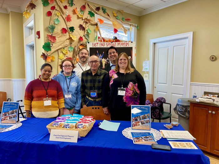 Councilmember Michael Iasilli with East End Players at Disability Resource Fair