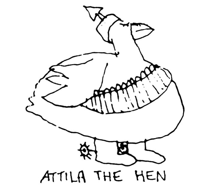 Attila the Hen cartoon by Dan Rattiner