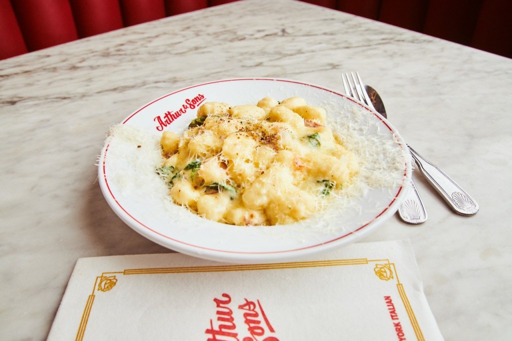 Arthur & Sons' gnocchi Alfredo