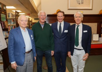 George Crawford, Dieter Von Lehsten, Willam Manger Jr., James Gray at Rogers Memorial Library