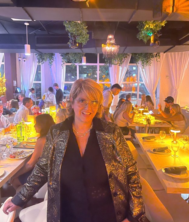 Managing Partner Georgia Dumas at Lefkes Estiatorio