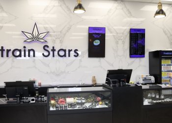 Farmingdale, N.Y.: Strain Stars, Long Island's first state-approved recreational cannabis dispensary on July 7, 2023 in Farmingdale, New York