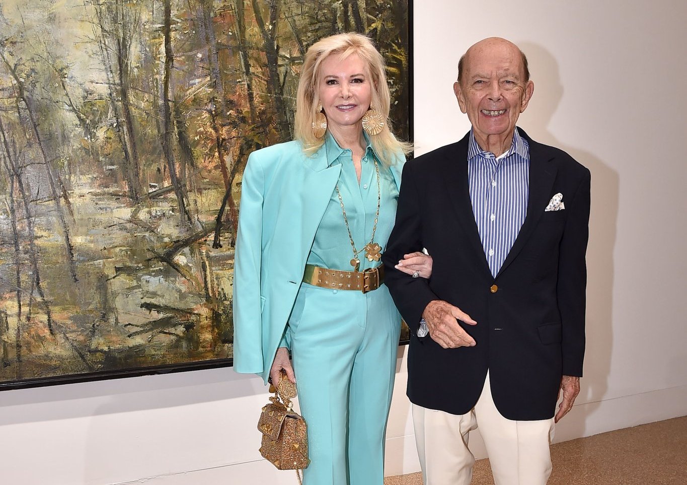 Hilary Geary Ross and Wilbur Ross.