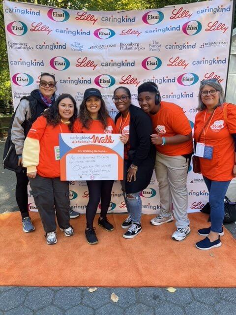 Mary-Ann Vasti, Laura Valencia, Ana Tagle, Ina Salley, Brelan Brown, Maria Abelleira at Walk for Alzheimer's Awareness