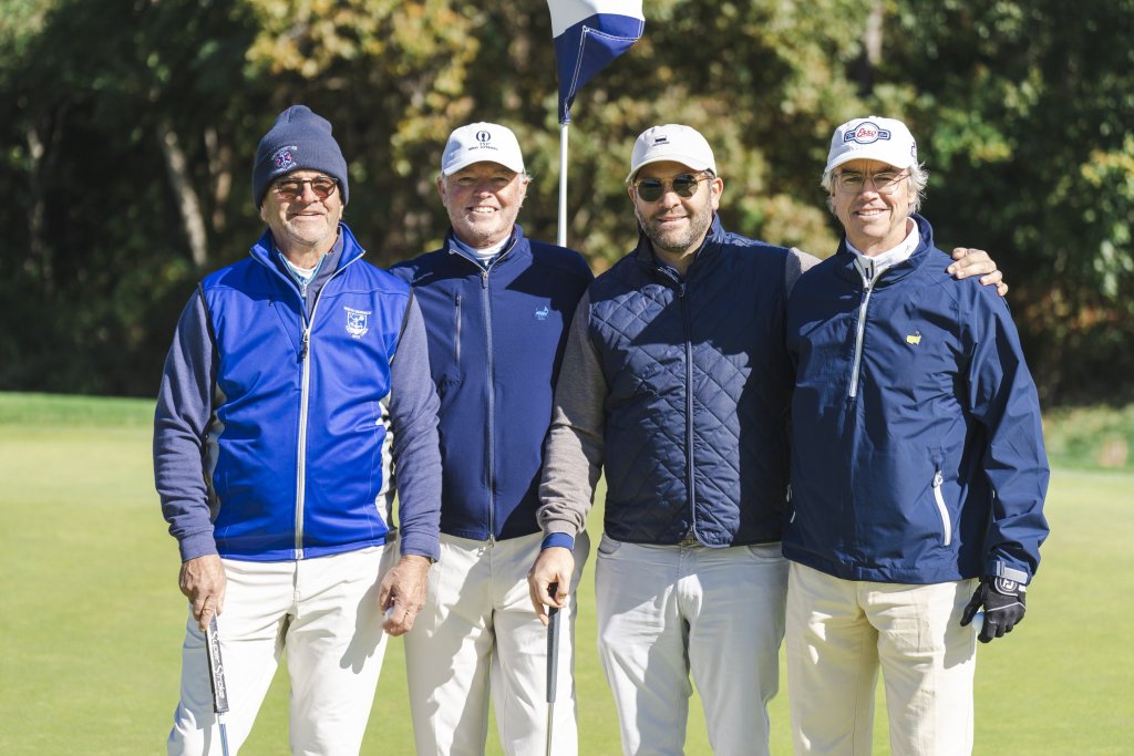 Michael Cinque, Golf Committee Chair Jim Forbes, Dan Abbandanddo, Tom Maheras at Golf Outing