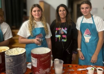 Penelope and Grace, Elyse Richman - Shock Ice Cream, Isabelle and Hailey at Food Pantry