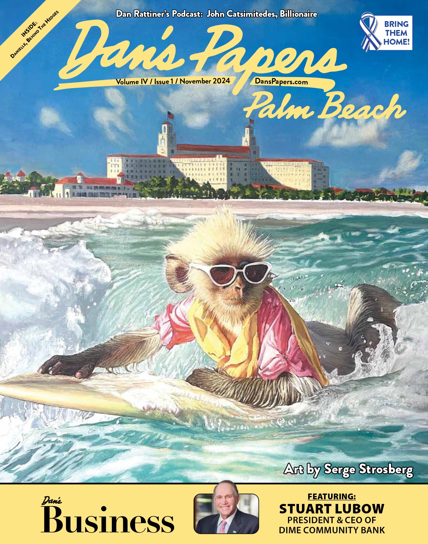 November 15, 2024 Dan's Palm Beach cover art by Serge Strosberg