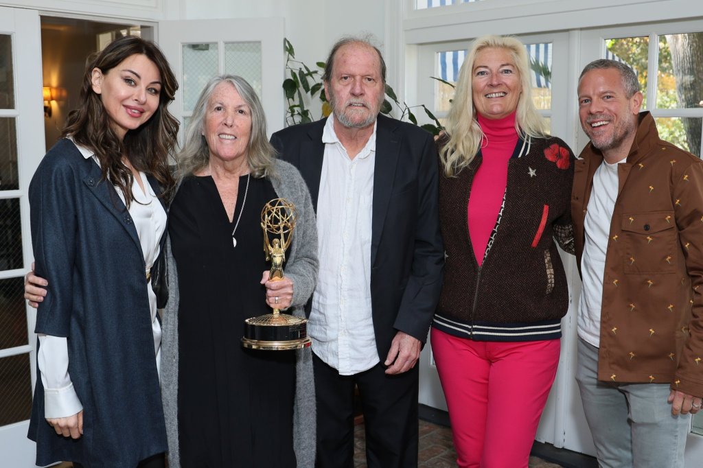 Soprano's actress Oksana Lada, Soprano's writers Robin Green and Mitchell Burgess, RAM film society founders Aandrea Carter and Robert Profusek at RAM Film Society Screening