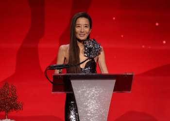 Vera Wang speaks onstage during the 18th Annual DKMS Gala on October 17, 2024 in New York City.