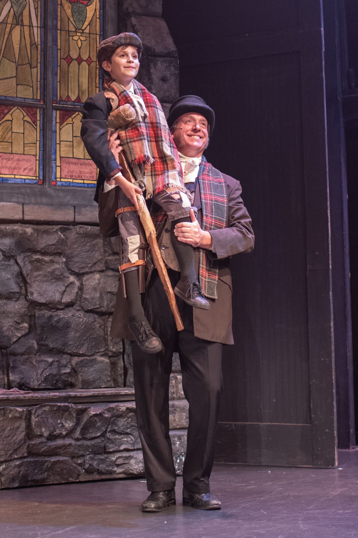 Ray Gobes, Jr. as Bob Cratchit in A Christmas Carol at Theatre Three 2024