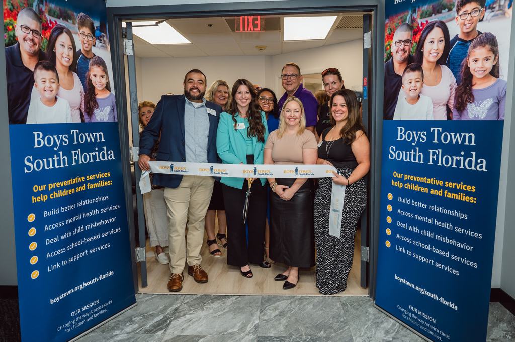 Raul Herrera, Bethany Lacey, Vanessa Steelman, Nick Sortal, Christine-Ruiz at Boys Town Grand Opening