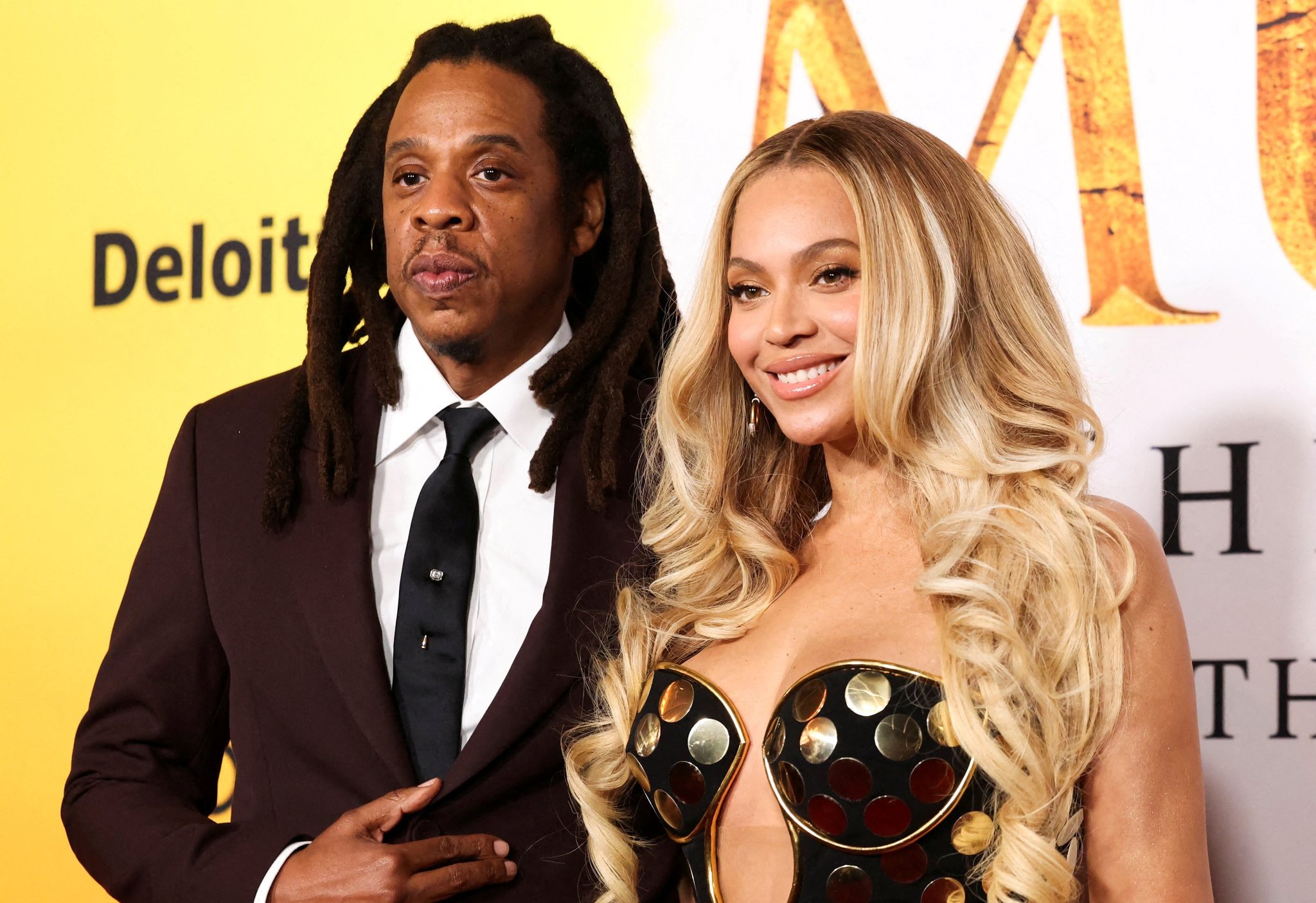 Beyonce and her husband and rapper Jay-Z attend a premiere for the film ''Mufasa: The Lion King'' in Los Angeles, California, U.S., December 9, 2024.