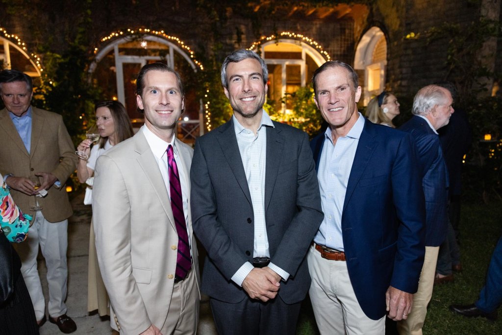 Dr. Julian Berrocal, Dr. Michael Sabbah, David McDonald at Health Care Reception