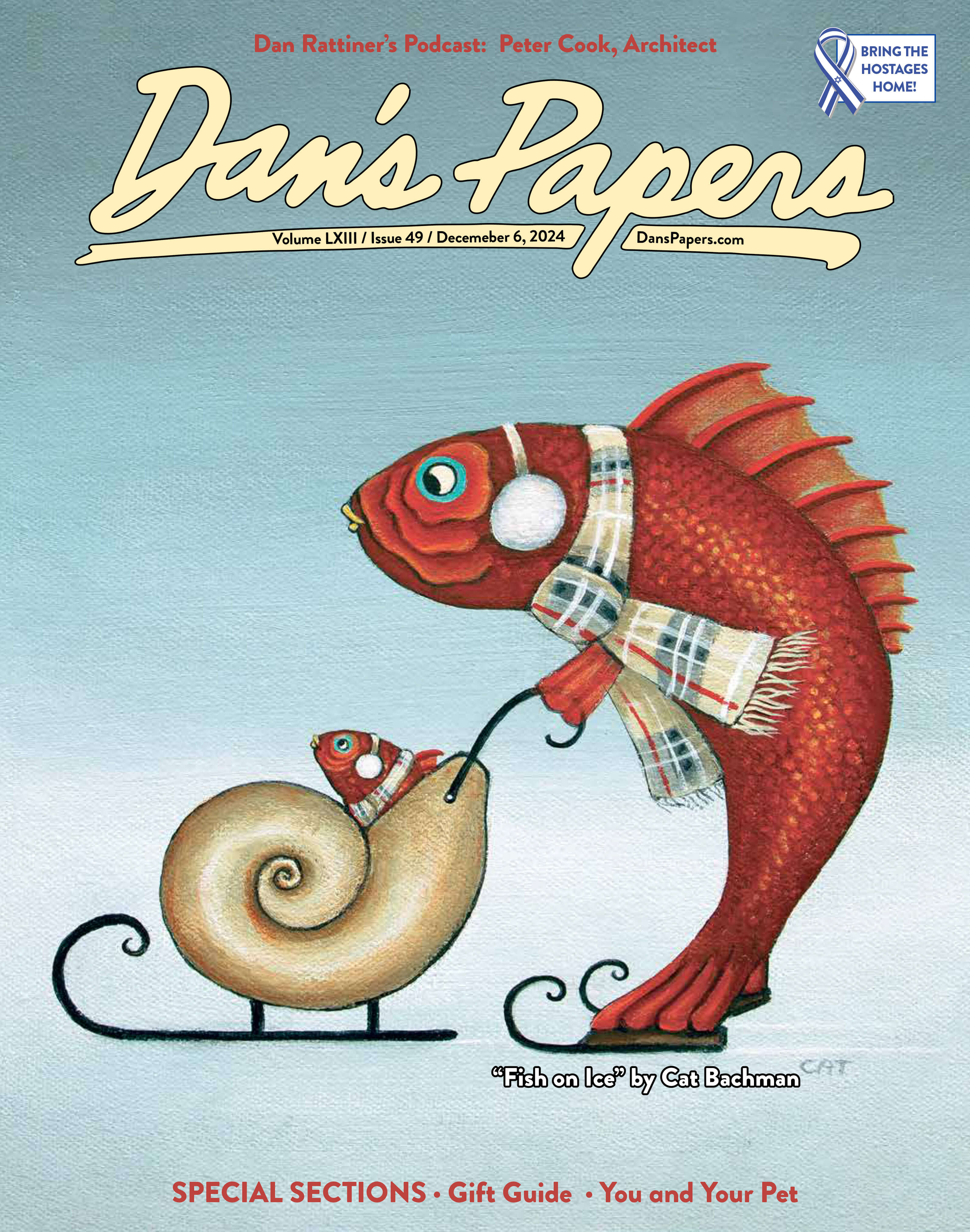 December 6, 2024 Dan's Papers cover art by Cat Bachman